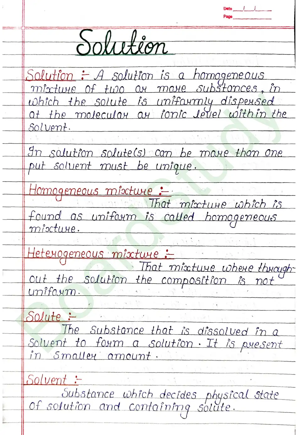 Class 12 Chemistry Chapter 1 Notes - Solutions (Handwritten PDF Notes) 1 1. solutions_page-0001