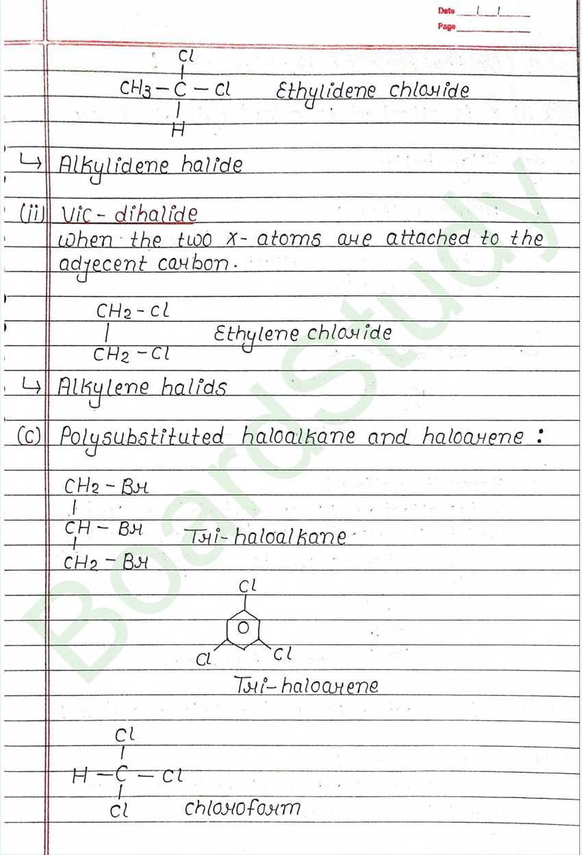 Haloalkanes and Haloarenes Class 12 Notes (Handwritten PDF Notes) 2 6. Haloalkanes and Haloarenes_page-0002