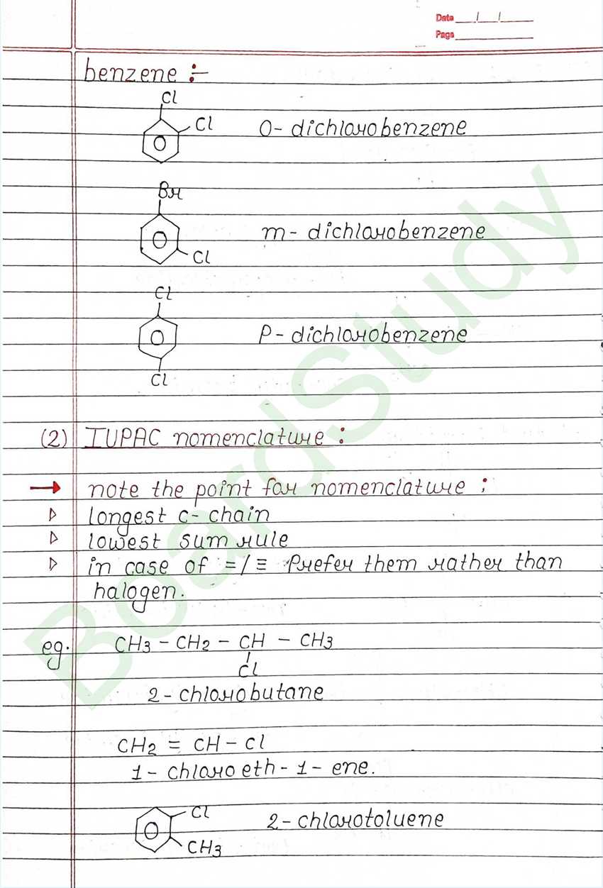 Haloalkanes and Haloarenes Class 12 Notes (Handwritten PDF Notes) 7 6. Haloalkanes and Haloarenes_page-0007