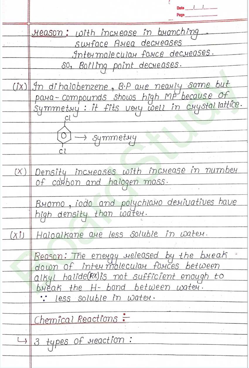 Haloalkanes and Haloarenes Class 12 Notes (Handwritten PDF Notes) 17 6. Haloalkanes and Haloarenes_page-0017