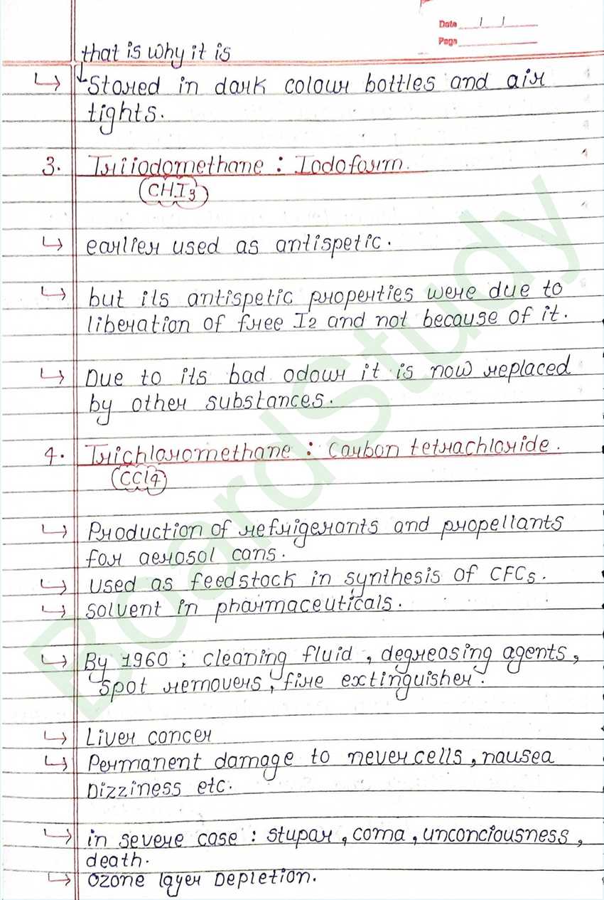 Haloalkanes and Haloarenes Class 12 Notes (Handwritten PDF Notes) 37 6. Haloalkanes and Haloarenes_page-0037