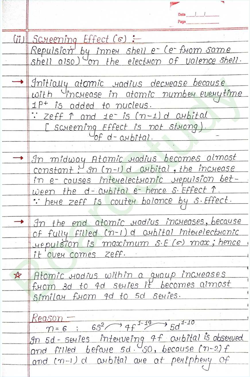 The d and f block elements class 12 notes - Chemistry Chapter 4 notes (Handwritten Notes) 9 4. The d-and f-Block Elements_page-0009