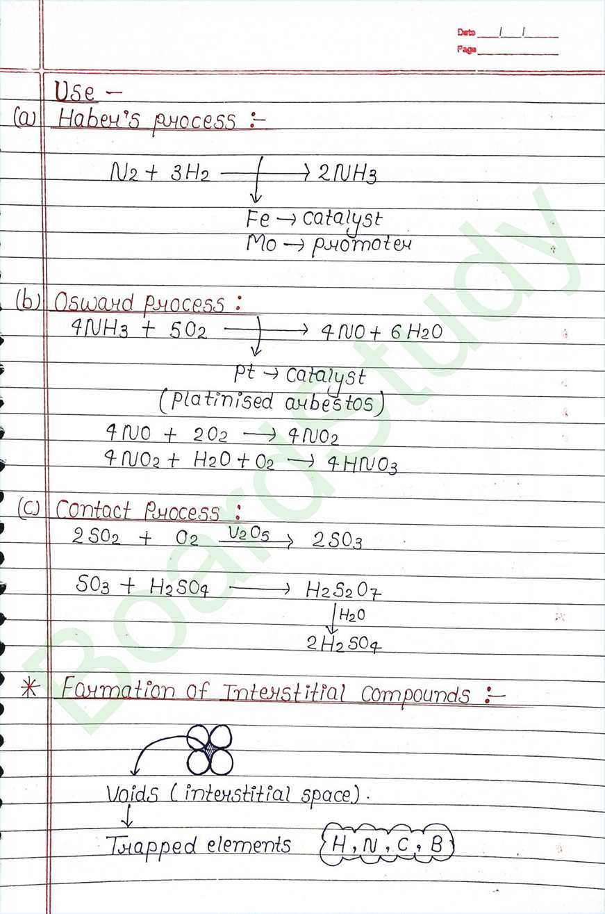 The d and f block elements class 12 notes - Chemistry Chapter 4 notes (Handwritten Notes) 24 4. The d-and f-Block Elements_page-0024