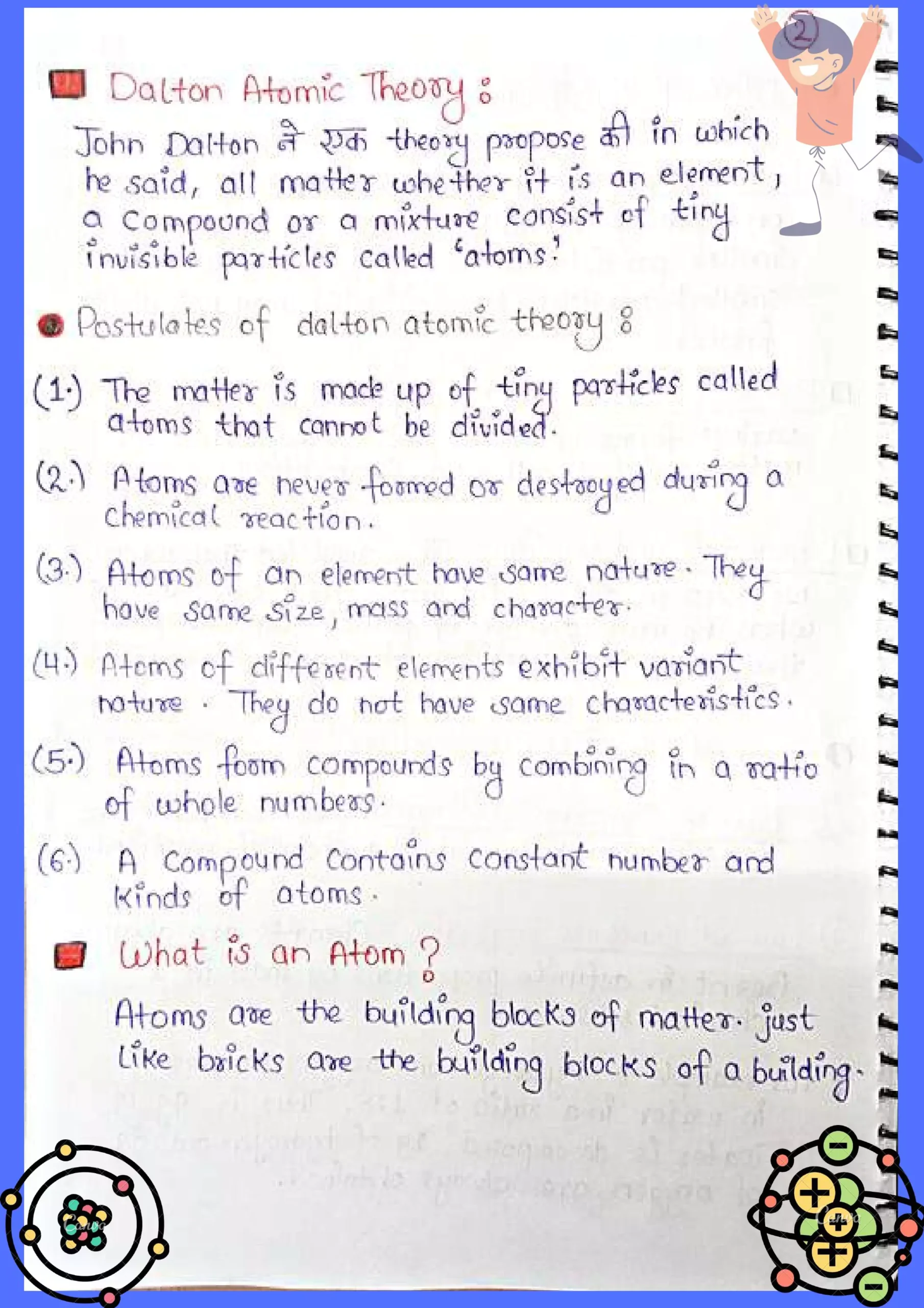 Atoms and Molecules Class 9 Handwritten Notes 002