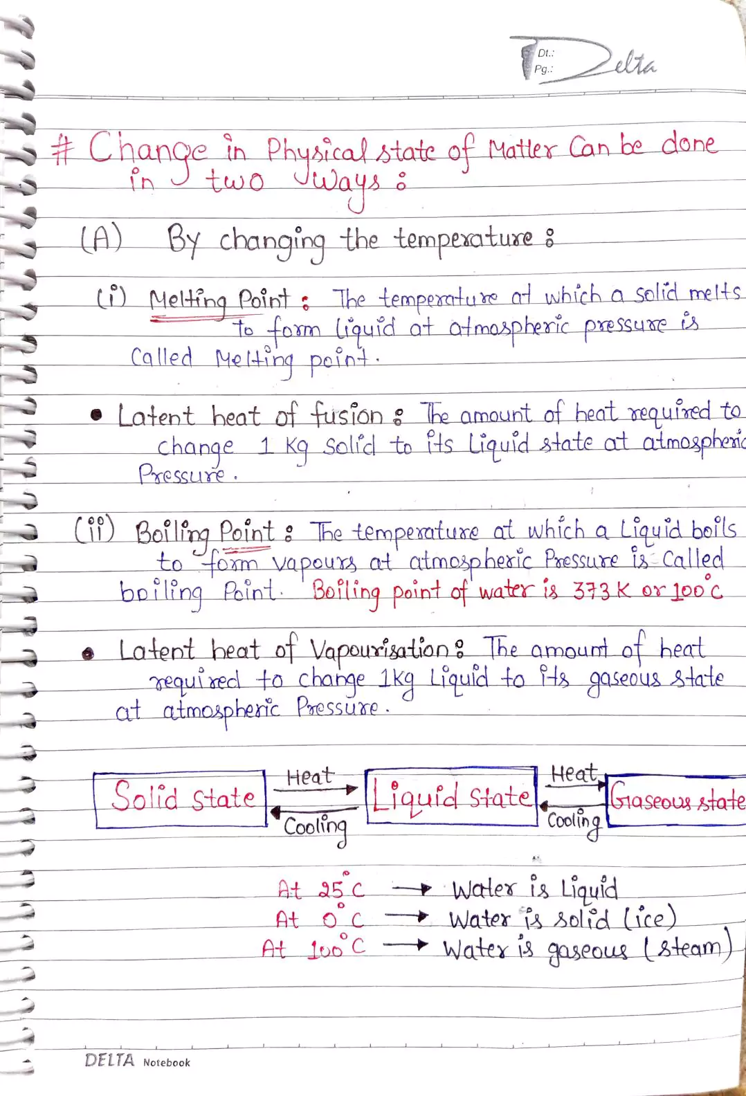 Matter in Our Surroundings Class 9 HandWritten Notes 002