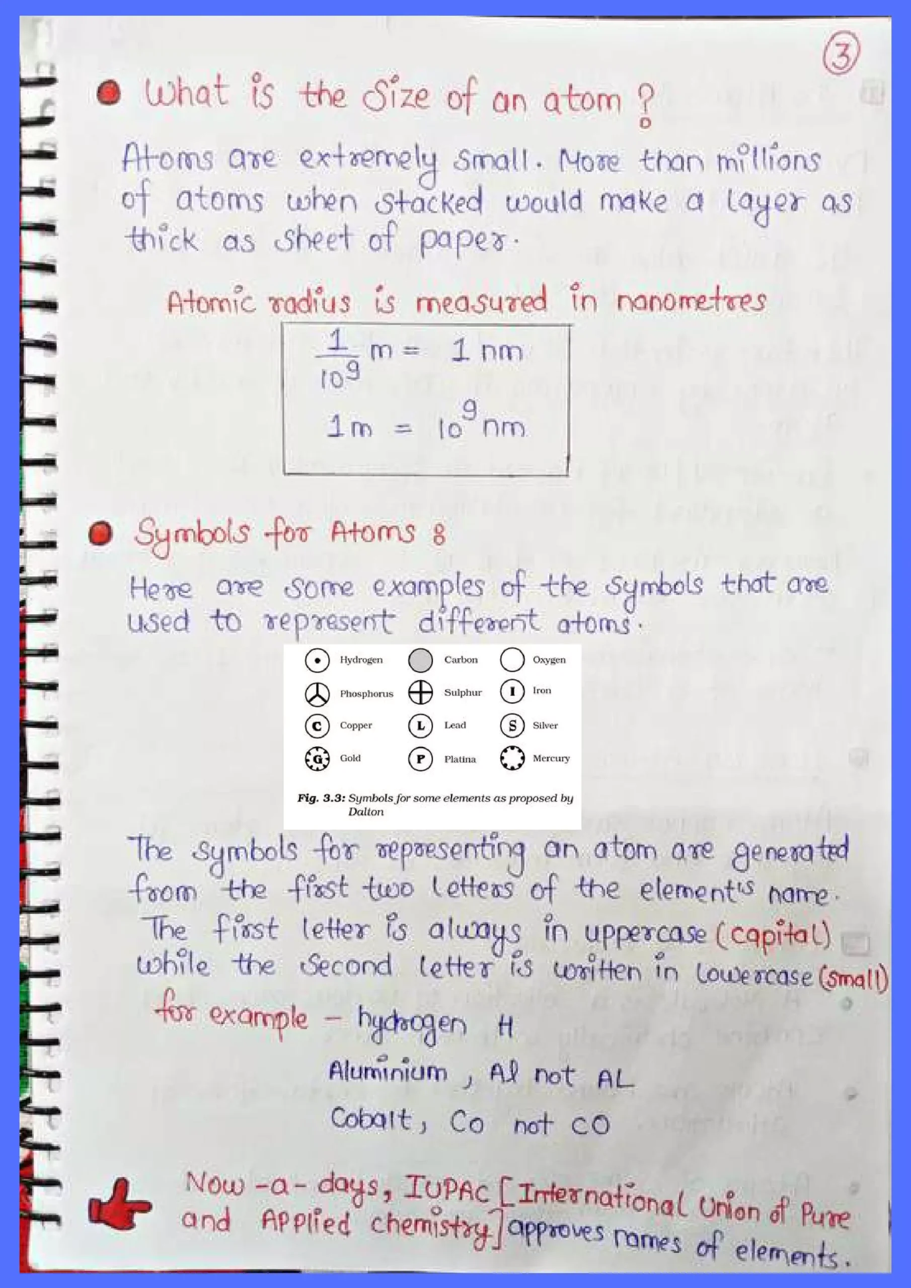 Atoms and Molecules Class 9 Handwritten Notes 003