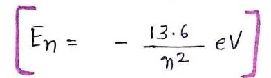 Class 12 Physics Chapter 12 Notes in Hindi 4 energy level 1