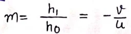 Class 12 Physics Chapter 9 Notes in Hindi किरण प्रकाशकीय एवं प्रकाशिक यंत्र 4 रेखीय आवर्धन