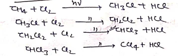 Class 12 Chemistry Chapter 10 Notes in Hindi । हैलोएल्केन और हैलोएरीन नोट्स 41 CH4 के क्लोरीनिकरण से