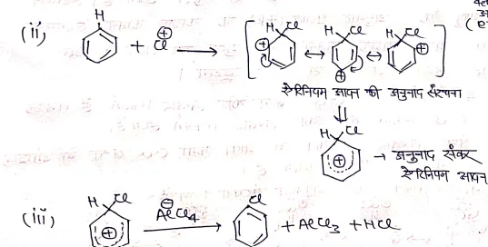 Class 12 Chemistry Chapter 10 Notes in Hindi । हैलोएल्केन और हैलोएरीन नोट्स 63 इलेक्ट्रॉन स्नेही का निर्माण