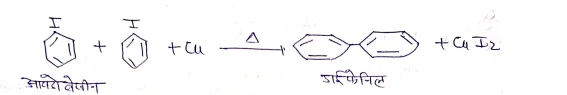 Class 12 Chemistry Chapter 10 Notes in Hindi । हैलोएल्केन और हैलोएरीन नोट्स 81 उलमान अभिक्रिया