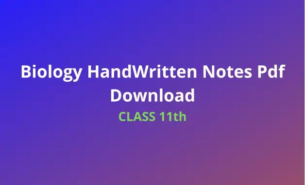 allen notes class 11 biology pdf free download in english