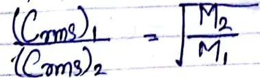 Class 11 Physics Chapter 13 Notes in Hindi अणुगति सिद्धांत 7 वेगों का वर्ग माध्य मूल मान (Crms)