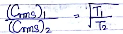 Class 11 Physics Chapter 13 Notes in Hindi अणुगति सिद्धांत 6 वेगों का वर्ग माध्य मूल मान (Crms)
