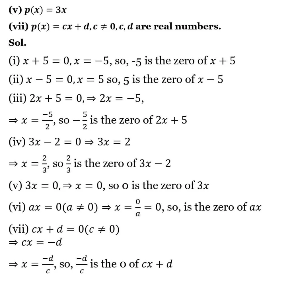 NCERT Solutions for Class 9 Maths Chapter 2 Polynomials 6 NCERT Solutions for Class 9 Maths Chapter 2 Polynomials Exercise 2.2 04