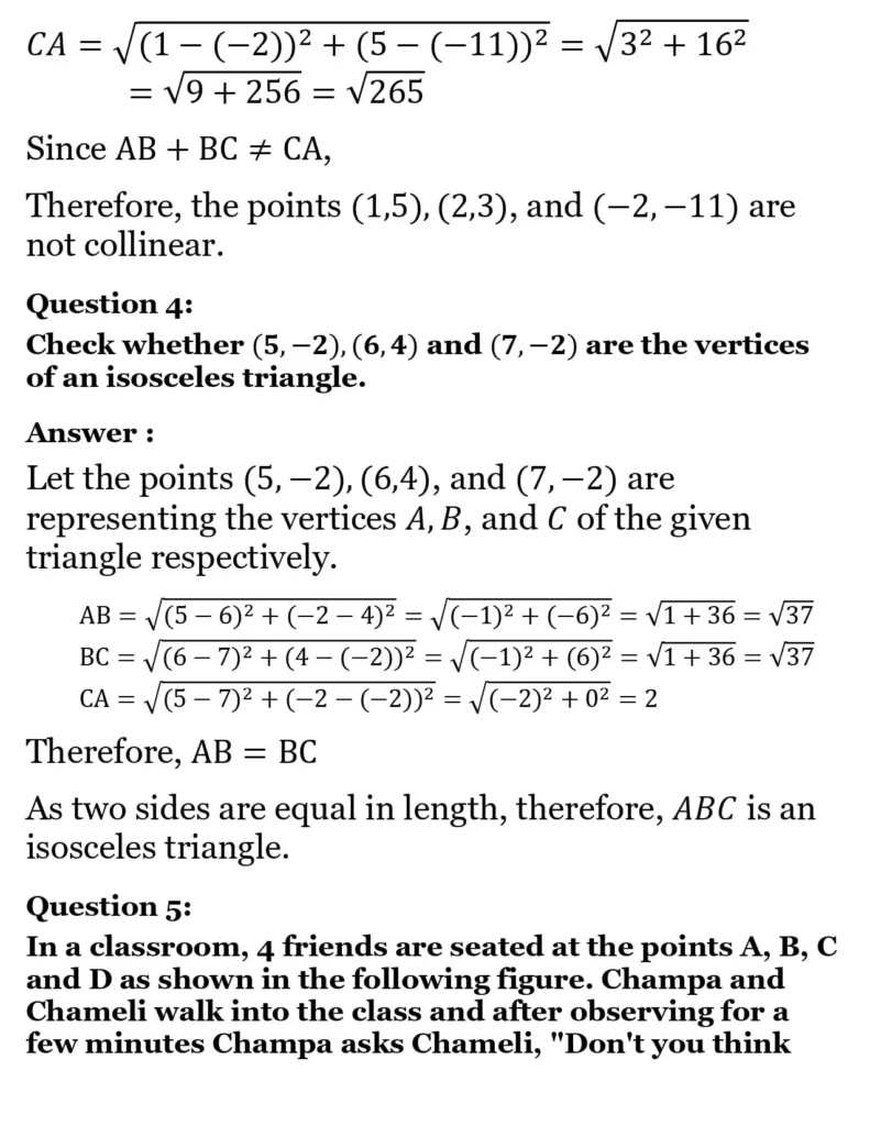 NCERT Solutions for Class 10 Maths Chapter 7 Coordinate Geometry 3 NCERT Solutions for Class 10 Maths Chapter 7 Coordinate Geometry Exercise 7.1 03