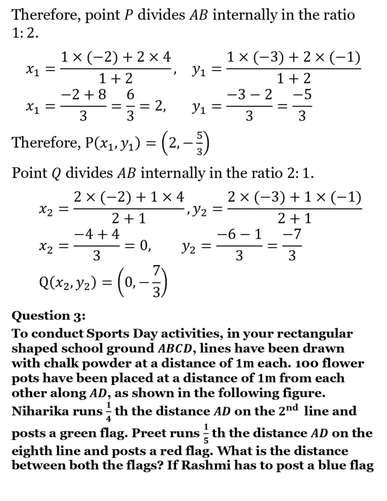NCERT Solutions for Class 10 Maths Chapter 7 Coordinate Geometry 13 NCERT Solutions for Class 10 Maths Chapter 7 Coordinate Geometry Exercise 7.2 02
