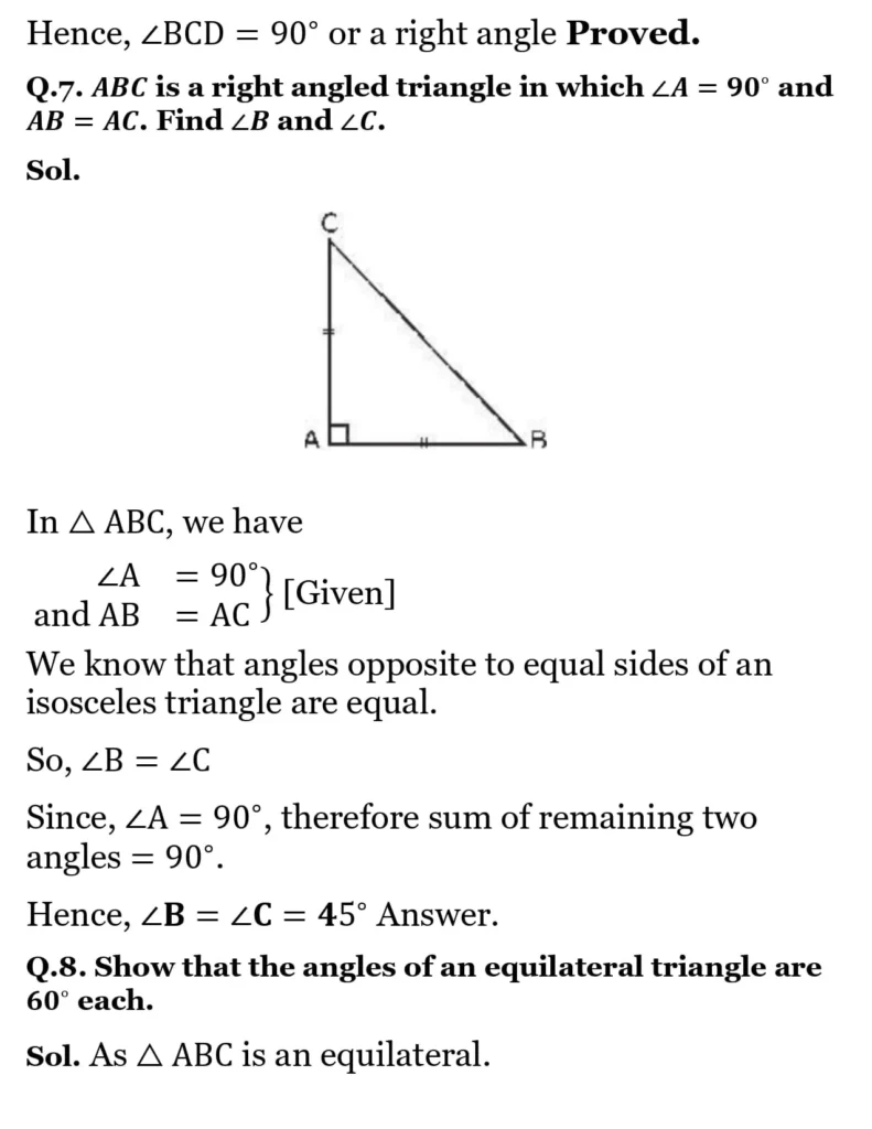 NCERT Solutions for Class 9 Maths Chapter 7 Triangles 14 NCERT Solutions for Class 9 Maths Chapter 7 Triangles Exercise 7.2 06
