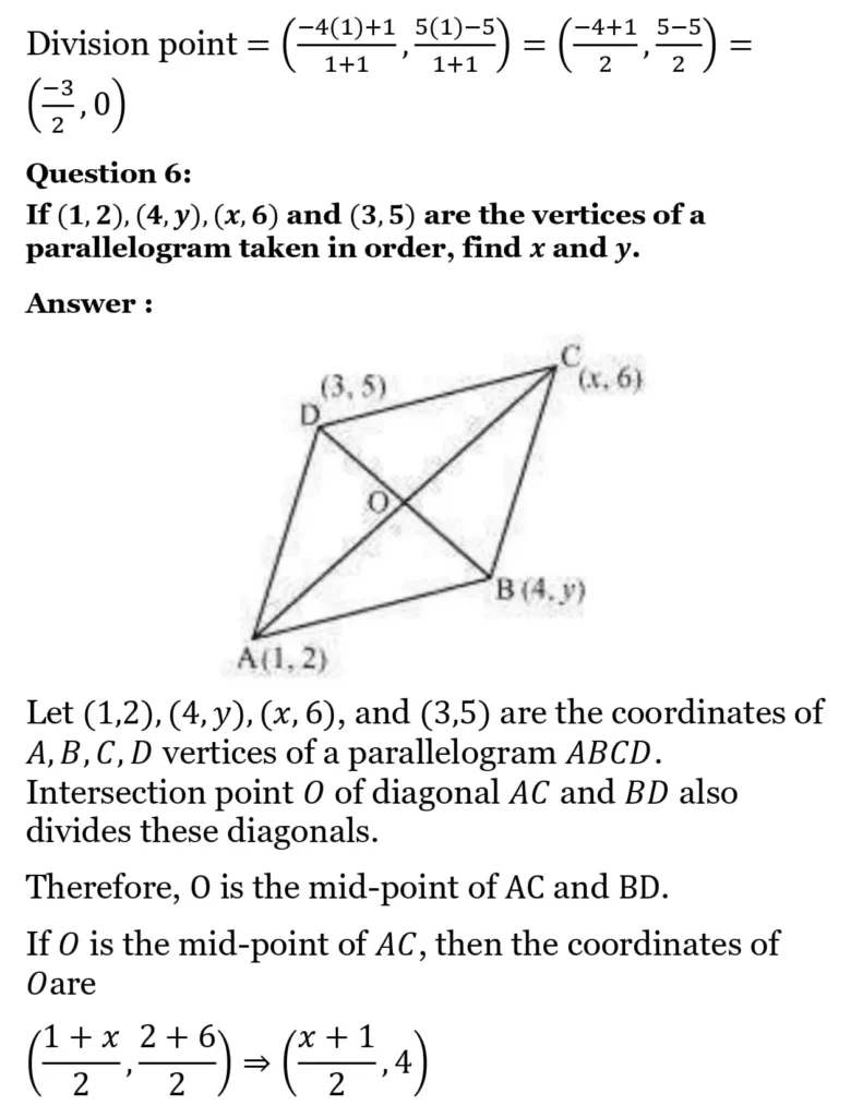 NCERT Solutions for Class 10 Maths Chapter 7 Coordinate Geometry 17 NCERT Solutions for Class 10 Maths Chapter 7 Coordinate Geometry Exercise 7.2 06