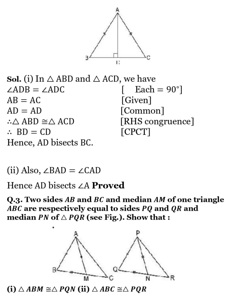 NCERT Solutions for Class 9 Maths Chapter 7 Triangles 18 NCERT Solutions for Class 9 Maths Chapter 7 Triangles Exercise 7.3 03