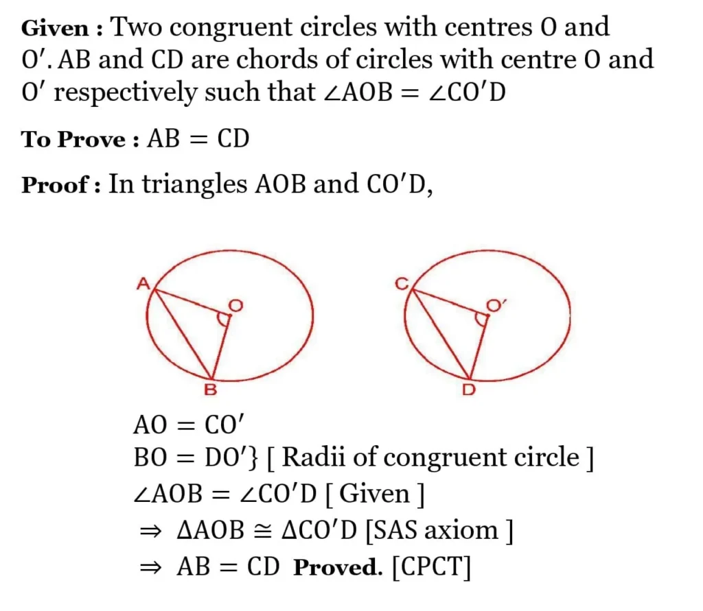 NCERT Solutions for Class 9 Maths Chapter 9 Circles 2 NCERT Solutions for Class 9 Maths Chapter 9 Circles Exercise 9.1 02