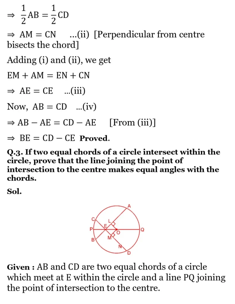 NCERT Solutions for Class 9 Maths Chapter 9 Circles 5 NCERT Solutions for Class 9 Maths Chapter 9 Circles Exercise 9.2 03
