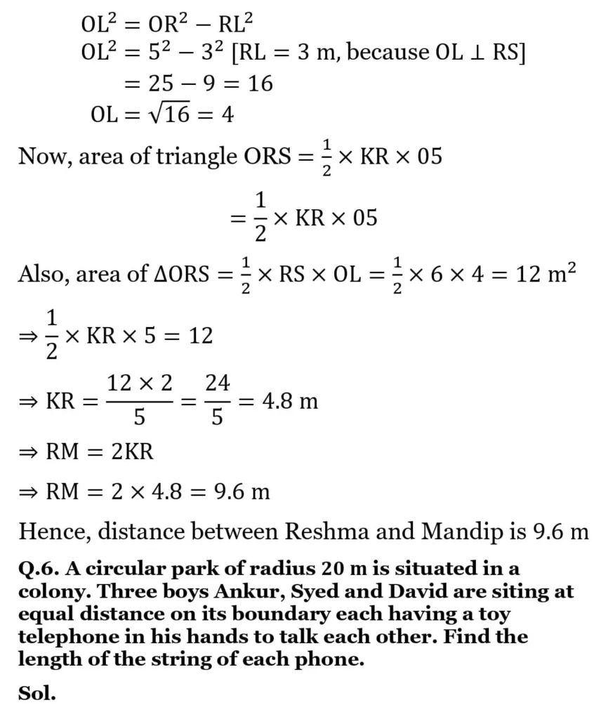 NCERT Solutions for Class 9 Maths Chapter 9 Circles 8 NCERT Solutions for Class 9 Maths Chapter 9 Circles Exercise 9.2 06