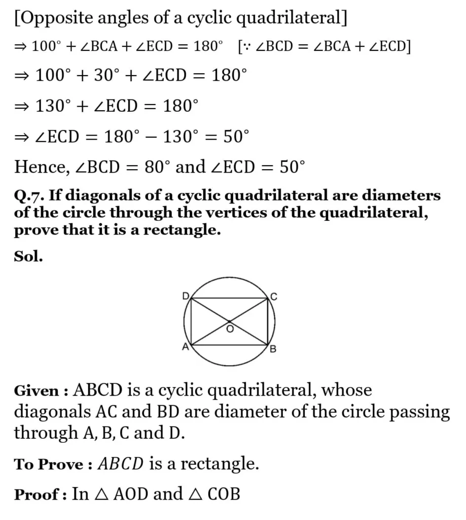 NCERT Solutions for Class 9 Maths Chapter 9 Circles 16 NCERT Solutions for Class 9 Maths Chapter 9 Circles Exercise 9.3 06