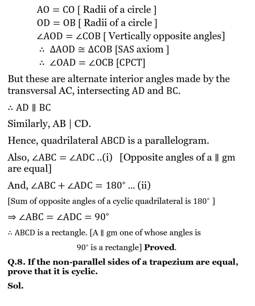 NCERT Solutions for Class 9 Maths Chapter 9 Circles 17 NCERT Solutions for Class 9 Maths Chapter 9 Circles Exercise 9.3 07