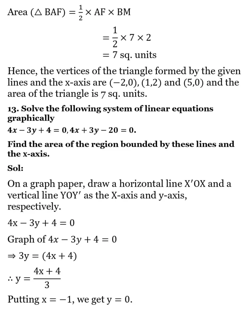 RS Aggarwal Class 10 Math Solutions Chapter 3 - Linear Equations in Two Variables 34 RS Aggarwal Class 10 Math Solutions Linear Equations in Two Variables (Ex 3A) Exercise 3.A 033