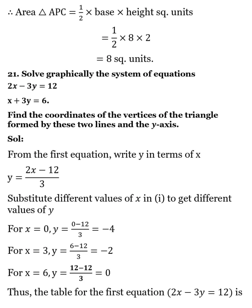 RS Aggarwal Class 10 Math Solutions Chapter 3 - Linear Equations in Two Variables 58 RS Aggarwal Class 10 Math Solutions Linear Equations in Two Variables (Ex 3A) Exercise 3.A 056