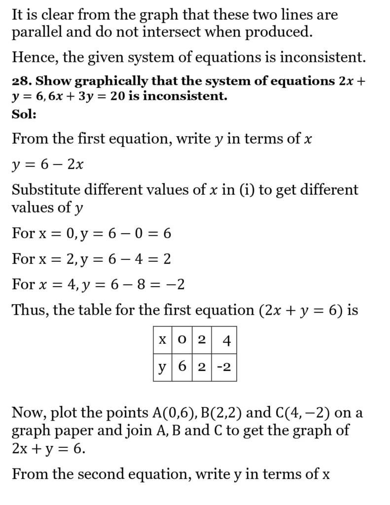 RS Aggarwal Class 10 Math Solutions Chapter 3 - Linear Equations in Two Variables 76 RS Aggarwal Class 10 Math Solutions Linear Equations in Two Variables (Ex 3A) Exercise 3.A 074