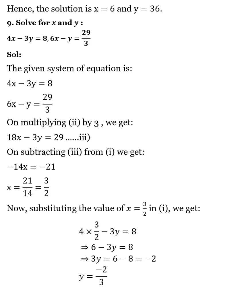 RS Aggarwal Class 10 Math Solutions Chapter 3 - Linear Equations in Two Variables 89 RS Aggarwal Class 10 Math Solutions Linear Equations in Two Variables (Ex 3A) Exercise 3.B 008