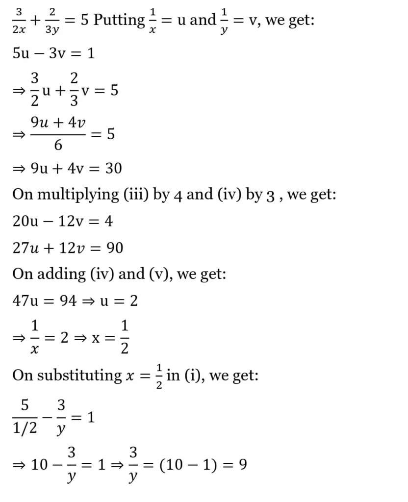 RS Aggarwal Class 10 Math Solutions Chapter 3 - Linear Equations in Two Variables 105 RS Aggarwal Class 10 Math Solutions Linear Equations in Two Variables (Ex 3A) Exercise 3.B 024