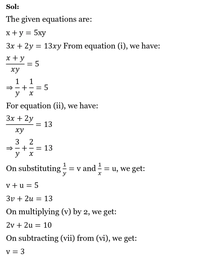 RS Aggarwal Class 10 Math Solutions Chapter 3 - Linear Equations in Two Variables 109 RS Aggarwal Class 10 Math Solutions Linear Equations in Two Variables (Ex 3A) Exercise 3.B 028