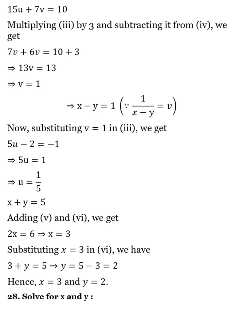 RS Aggarwal Class 10 Math Solutions Chapter 3 - Linear Equations in Two Variables 111 RS Aggarwal Class 10 Math Solutions Linear Equations in Two Variables (Ex 3A) Exercise 3.B 030