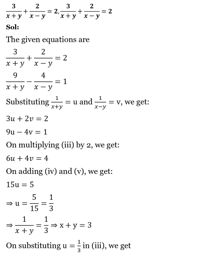 RS Aggarwal Class 10 Math Solutions Chapter 3 - Linear Equations in Two Variables 112 RS Aggarwal Class 10 Math Solutions Linear Equations in Two Variables (Ex 3A) Exercise 3.B 031