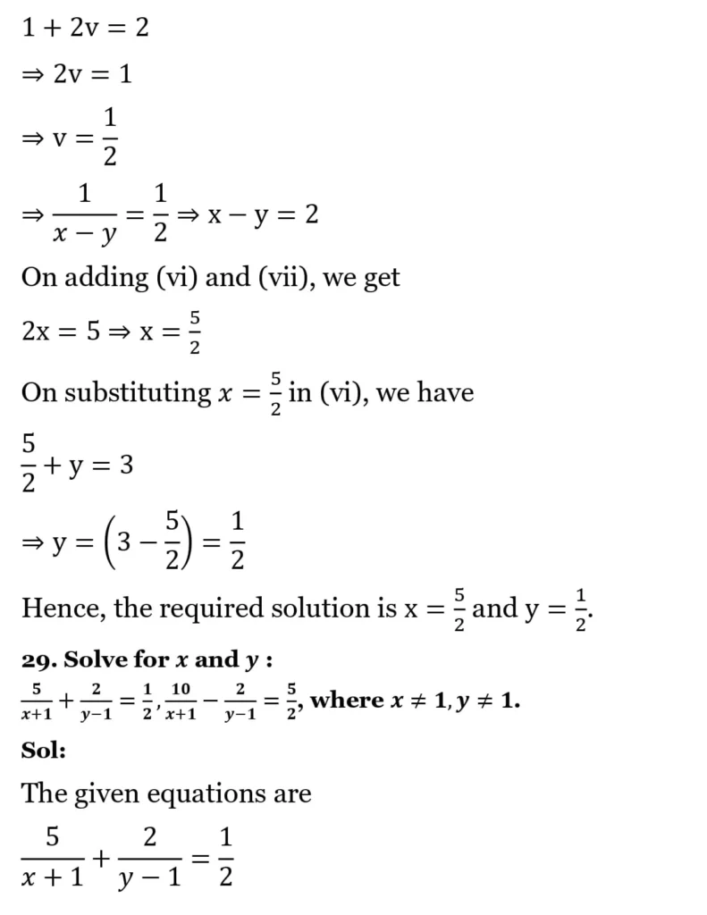 RS Aggarwal Class 10 Math Solutions Chapter 3 - Linear Equations in Two Variables 113 RS Aggarwal Class 10 Math Solutions Linear Equations in Two Variables (Ex 3A) Exercise 3.B 032