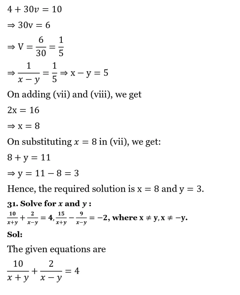 RS Aggarwal Class 10 Math Solutions Chapter 3 - Linear Equations in Two Variables 116 RS Aggarwal Class 10 Math Solutions Linear Equations in Two Variables (Ex 3A) Exercise 3.B 035