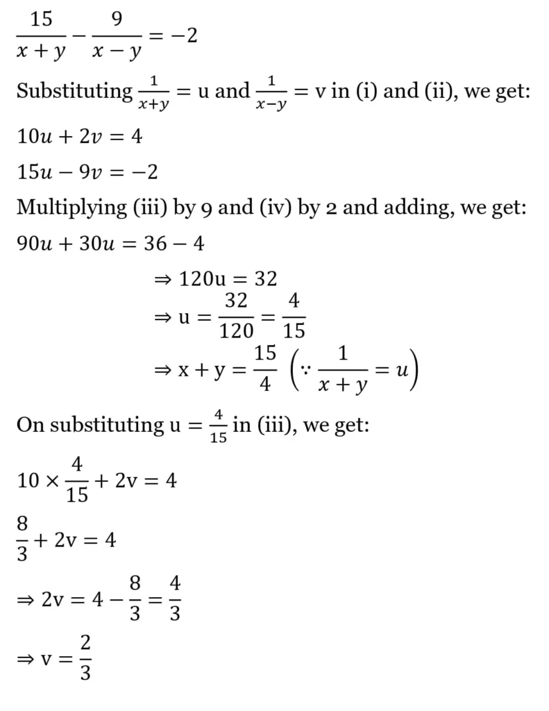 RS Aggarwal Class 10 Math Solutions Chapter 3 - Linear Equations in Two Variables 117 RS Aggarwal Class 10 Math Solutions Linear Equations in Two Variables (Ex 3A) Exercise 3.B 036