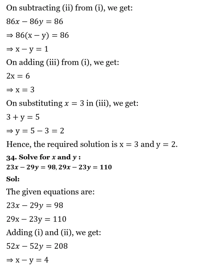 RS Aggarwal Class 10 Math Solutions Chapter 3 - Linear Equations in Two Variables 120 RS Aggarwal Class 10 Math Solutions Linear Equations in Two Variables (Ex 3A) Exercise 3.B 039