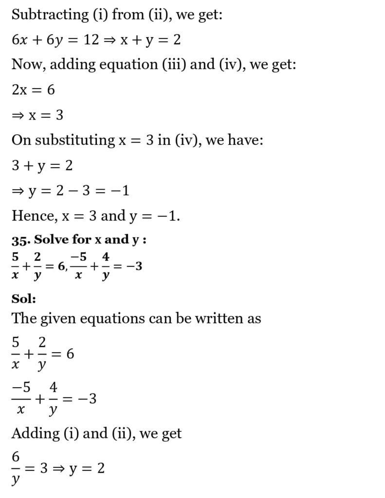 RS Aggarwal Class 10 Math Solutions Chapter 3 - Linear Equations in Two Variables 121 RS Aggarwal Class 10 Math Solutions Linear Equations in Two Variables (Ex 3A) Exercise 3.B 040