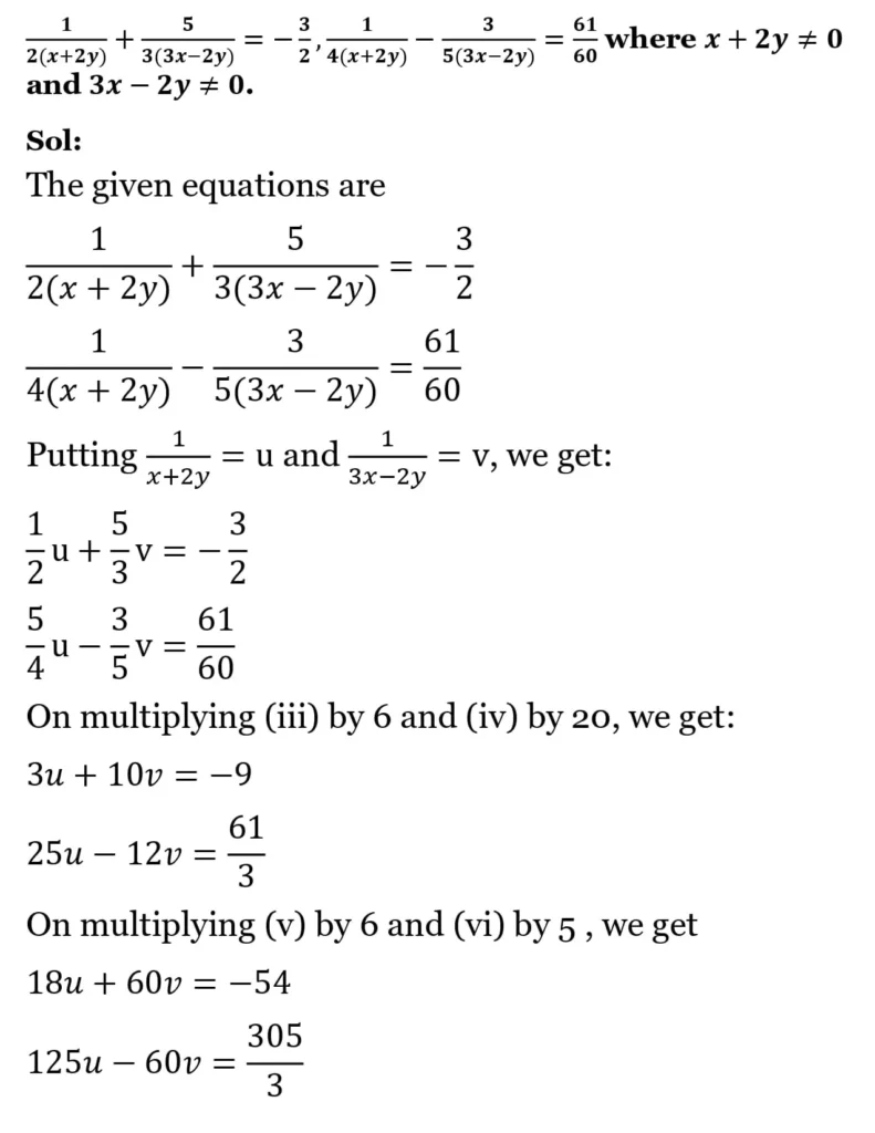 RS Aggarwal Class 10 Math Solutions Chapter 3 - Linear Equations in Two Variables 124 RS Aggarwal Class 10 Math Solutions Linear Equations in Two Variables (Ex 3A) Exercise 3.B 043
