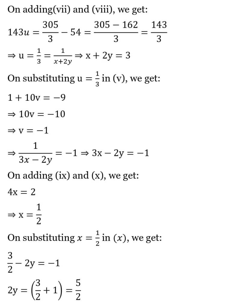 RS Aggarwal Class 10 Math Solutions Chapter 3 - Linear Equations in Two Variables 125 RS Aggarwal Class 10 Math Solutions Linear Equations in Two Variables (Ex 3A) Exercise 3.B 044