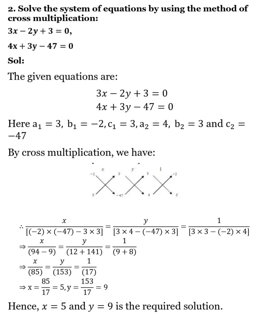 RS Aggarwal Class 10 Math Solutions Chapter 3 - Linear Equations in Two Variables 141 RS Aggarwal Class 10 Math Solutions Linear Equations in Two Variables (Ex 3A) Exercise 3.C 002