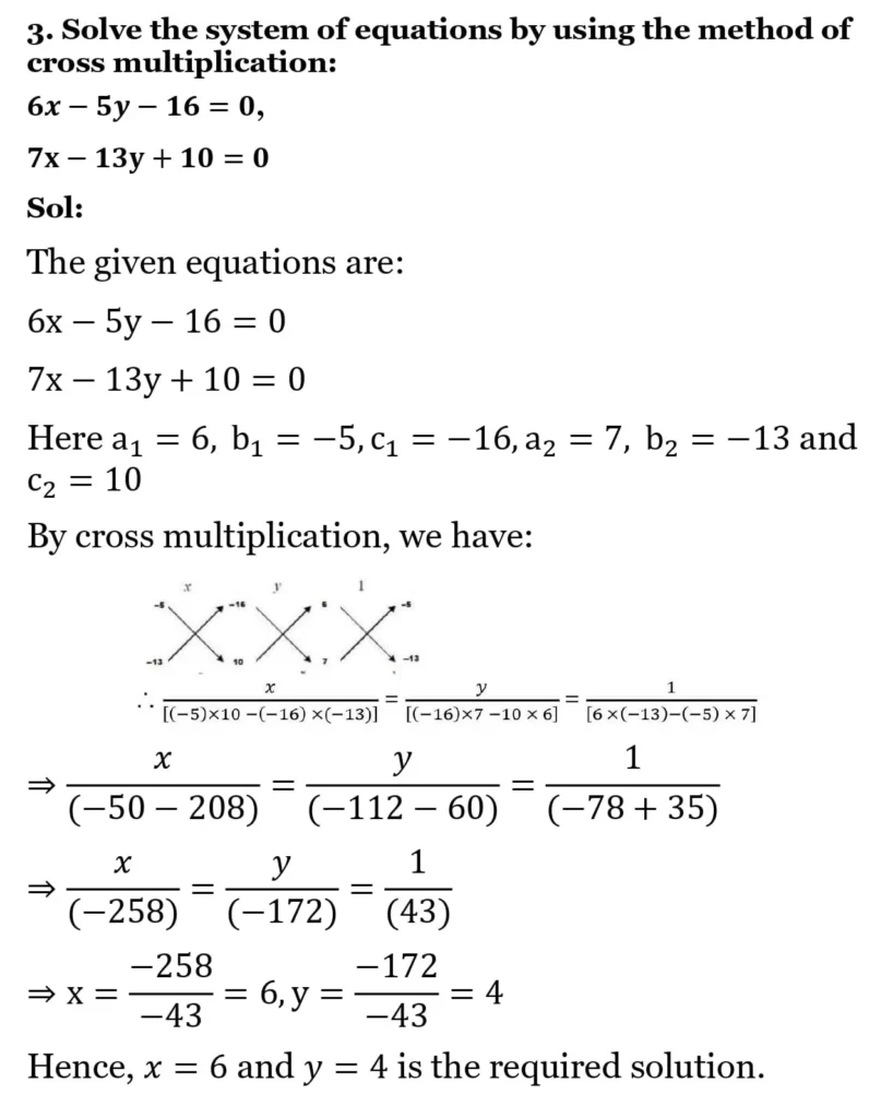 RS Aggarwal Class 10 Math Solutions Chapter 3 - Linear Equations in Two Variables 142 RS Aggarwal Class 10 Math Solutions Linear Equations in Two Variables (Ex 3A) Exercise 3.C 003