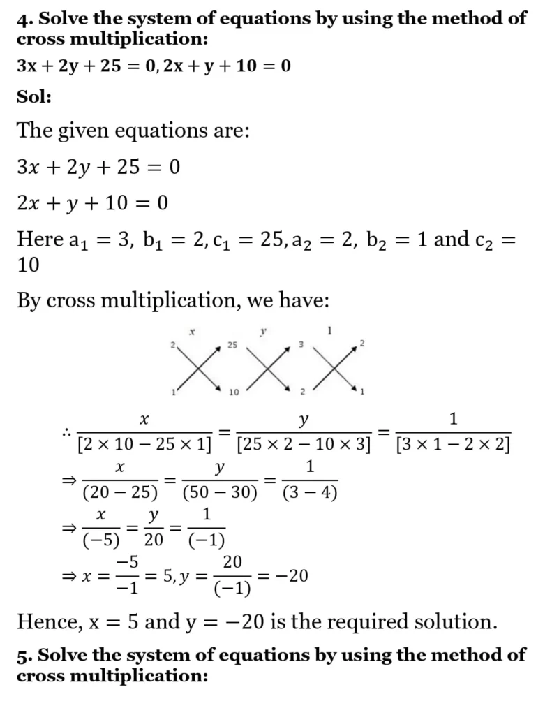 RS Aggarwal Class 10 Math Solutions Chapter 3 - Linear Equations in Two Variables 143 RS Aggarwal Class 10 Math Solutions Linear Equations in Two Variables (Ex 3A) Exercise 3.C 004