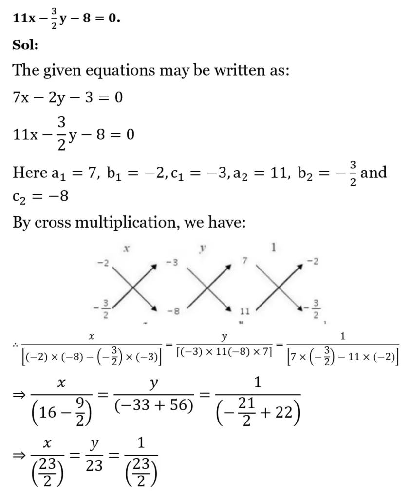 RS Aggarwal Class 10 Math Solutions Chapter 3 - Linear Equations in Two Variables 146 RS Aggarwal Class 10 Math Solutions Linear Equations in Two Variables (Ex 3A) Exercise 3.C 007