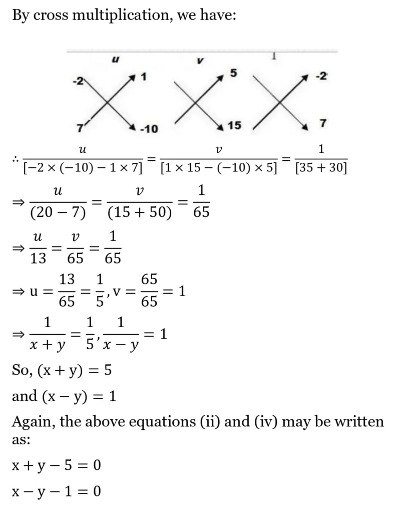 RS Aggarwal Class 10 Math Solutions Chapter 3 - Linear Equations in Two Variables 150 RS Aggarwal Class 10 Math Solutions Linear Equations in Two Variables (Ex 3A) Exercise 3.C 011