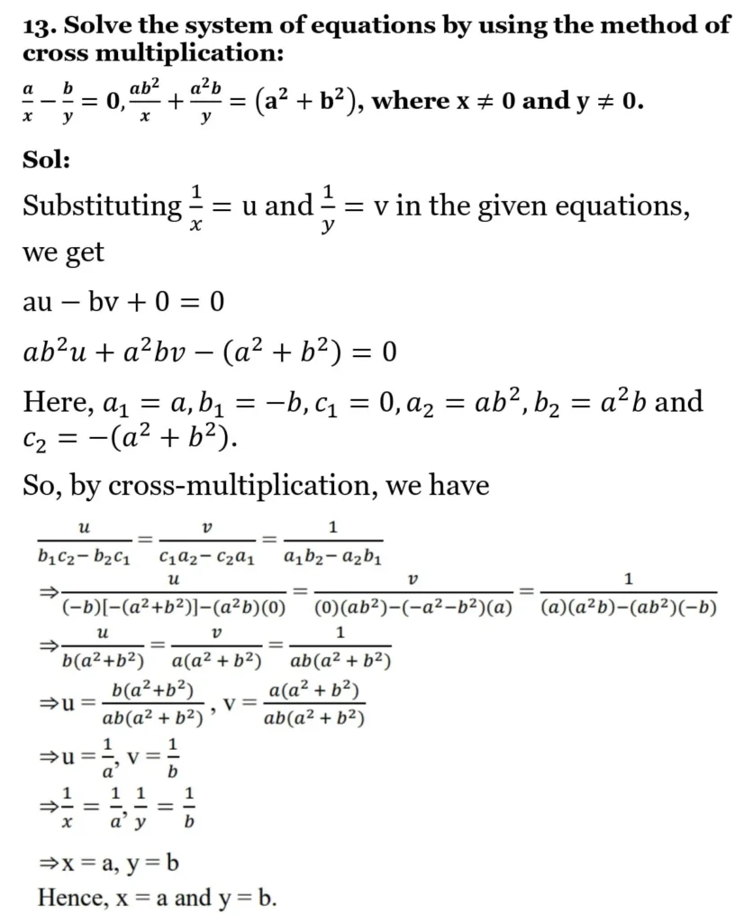 RS Aggarwal Class 10 Math Solutions Chapter 3 - Linear Equations in Two Variables 154 RS Aggarwal Class 10 Math Solutions Linear Equations in Two Variables (Ex 3A) Exercise 3.C 015